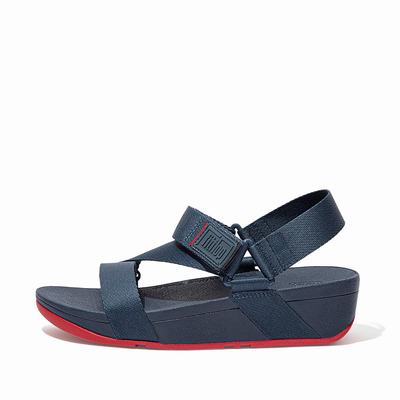 Fitflop Surfa Woven-Logo Z-Strap - Sandalen Damen - Navy (IJT421570)